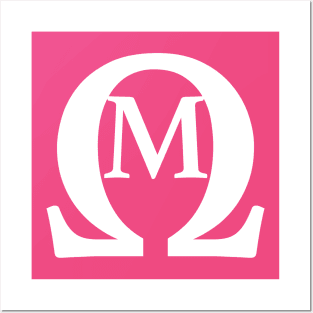 Omega Mu Pink Tee Posters and Art